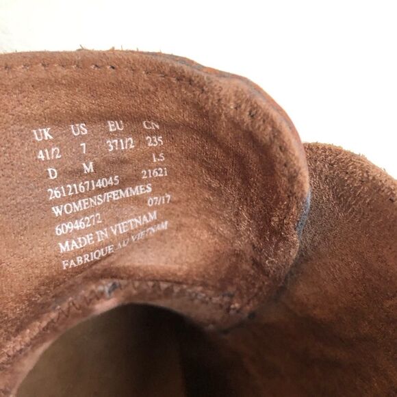 Clarks Artisan 2621 Heel Booties Brown Leather 7 - Picture 7 of 8